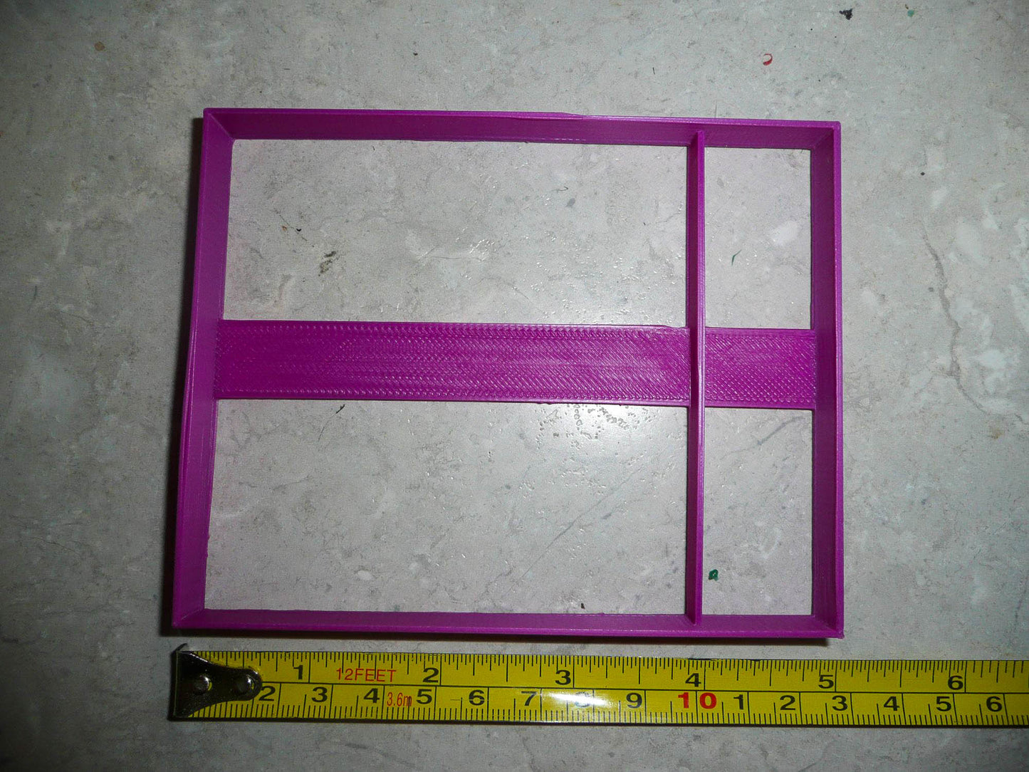 Rectangle Side Vertical Or Horizontal Divide Cookie Cutter Made In USA PR3042