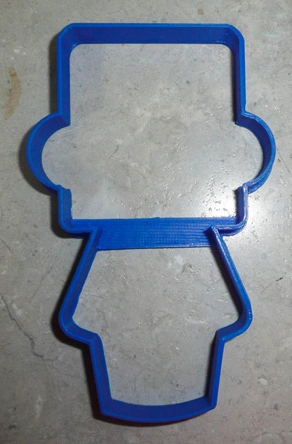 Boy Body With Square Head Hat Outline Kids Toy Cookie Cutter Made In USA PR3075