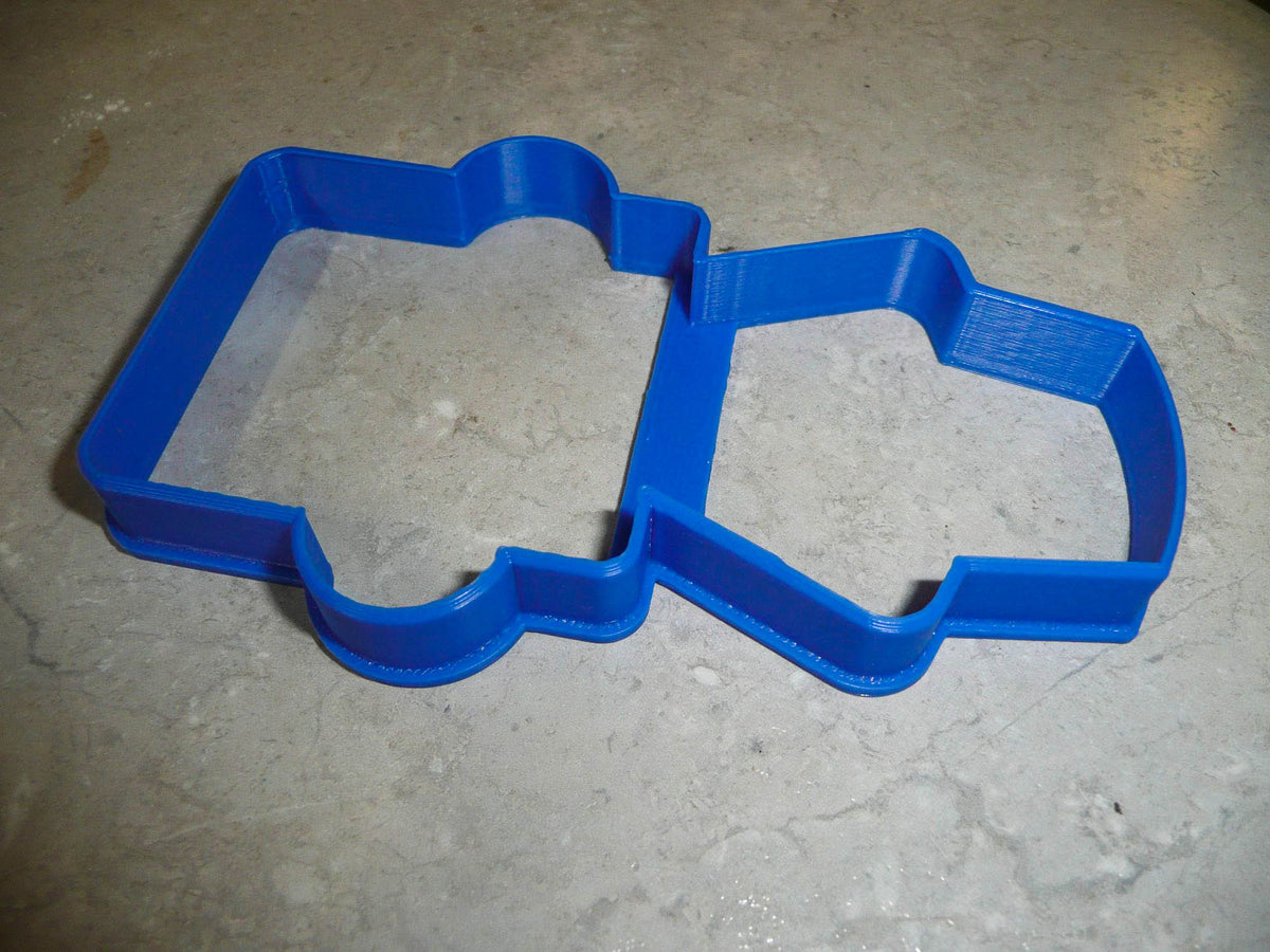 Boy Body With Square Head Hat Outline Kids Toy Cookie Cutter Made In USA PR3075