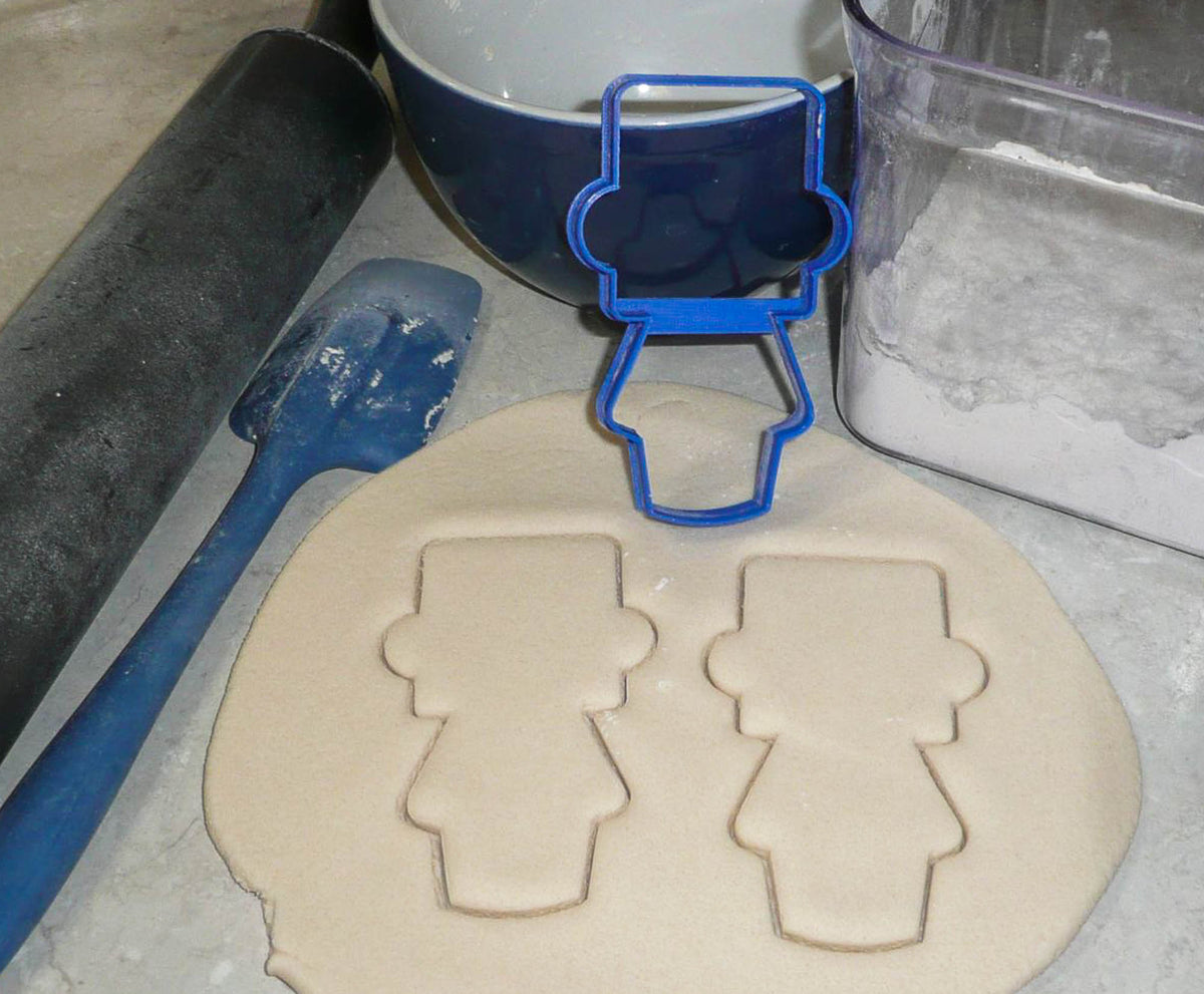 Boy Body With Square Head Hat Outline Kids Toy Cookie Cutter Made In USA PR3075
