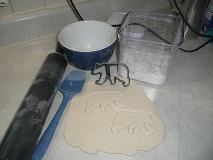 Bear Outline Black Brown Polar Bears Zoo Animal Cookie Cutter Made In USA PR2102