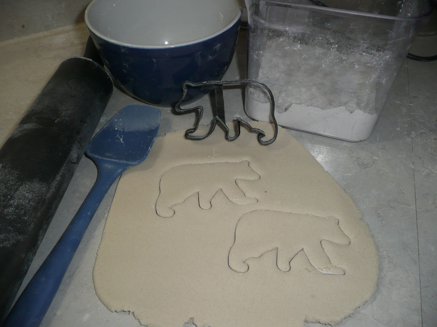 Bear Outline Black Brown Polar Bears Zoo Animal Cookie Cutter Made In USA PR2102
