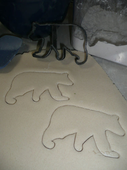 Bear Outline Black Brown Polar Bears Zoo Animal Cookie Cutter Made In USA PR2102