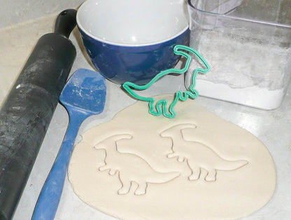 Parasaurolophus Dinosaur Outline Dino Lizard Cookie Cutter Made In USA PR2128