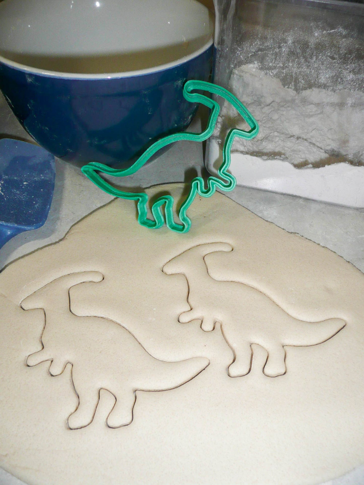 Parasaurolophus Dinosaur Outline Dino Lizard Cookie Cutter Made In USA PR2128