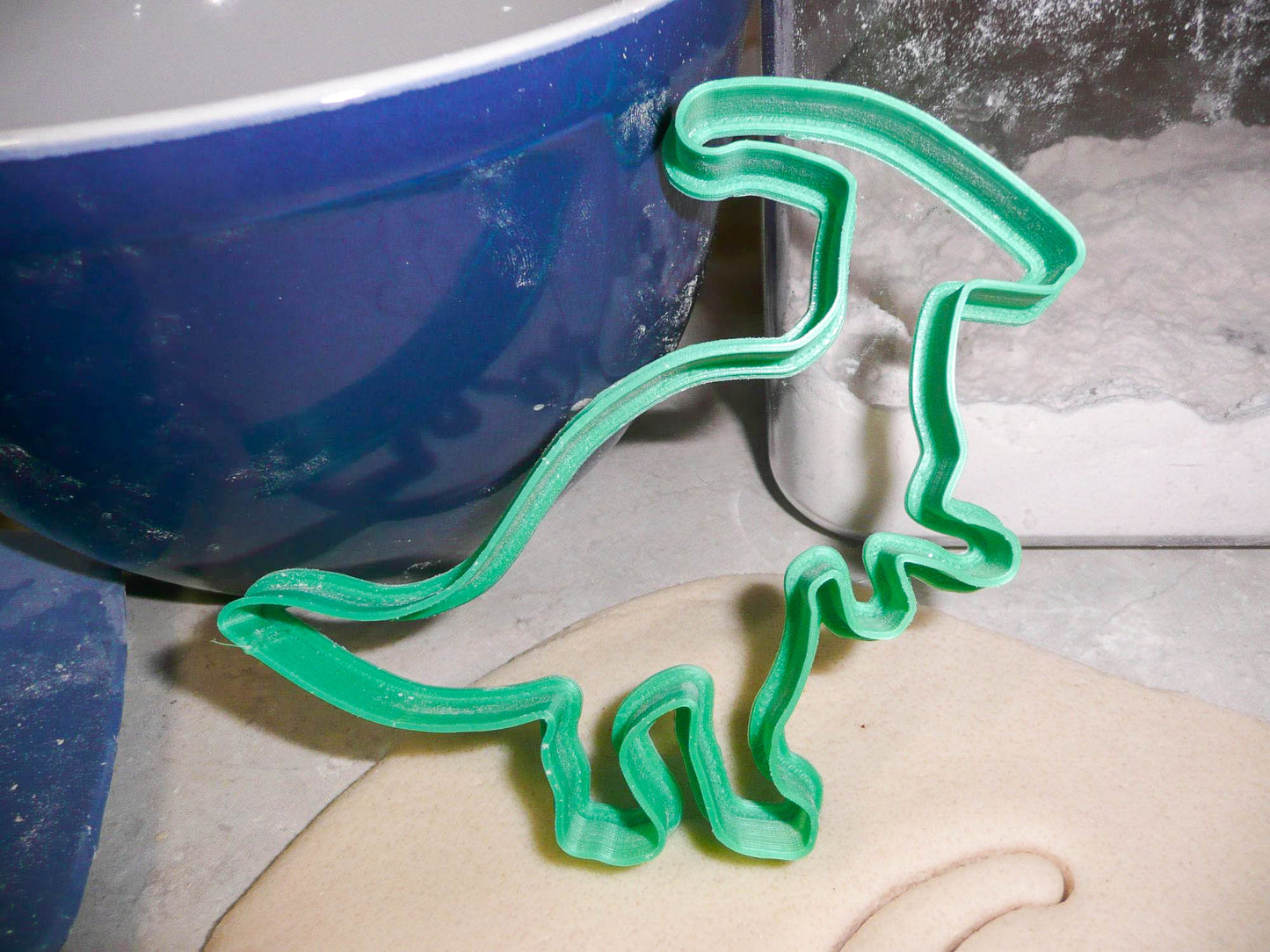 Parasaurolophus Dinosaur Outline Dino Lizard Cookie Cutter Made In USA PR2128