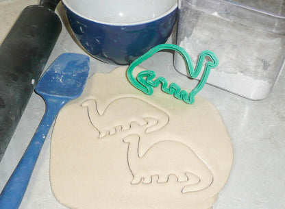 Brontosaurus Dinosaur Outline Dino Lizard Cookie Cutter Made In USA PR2129