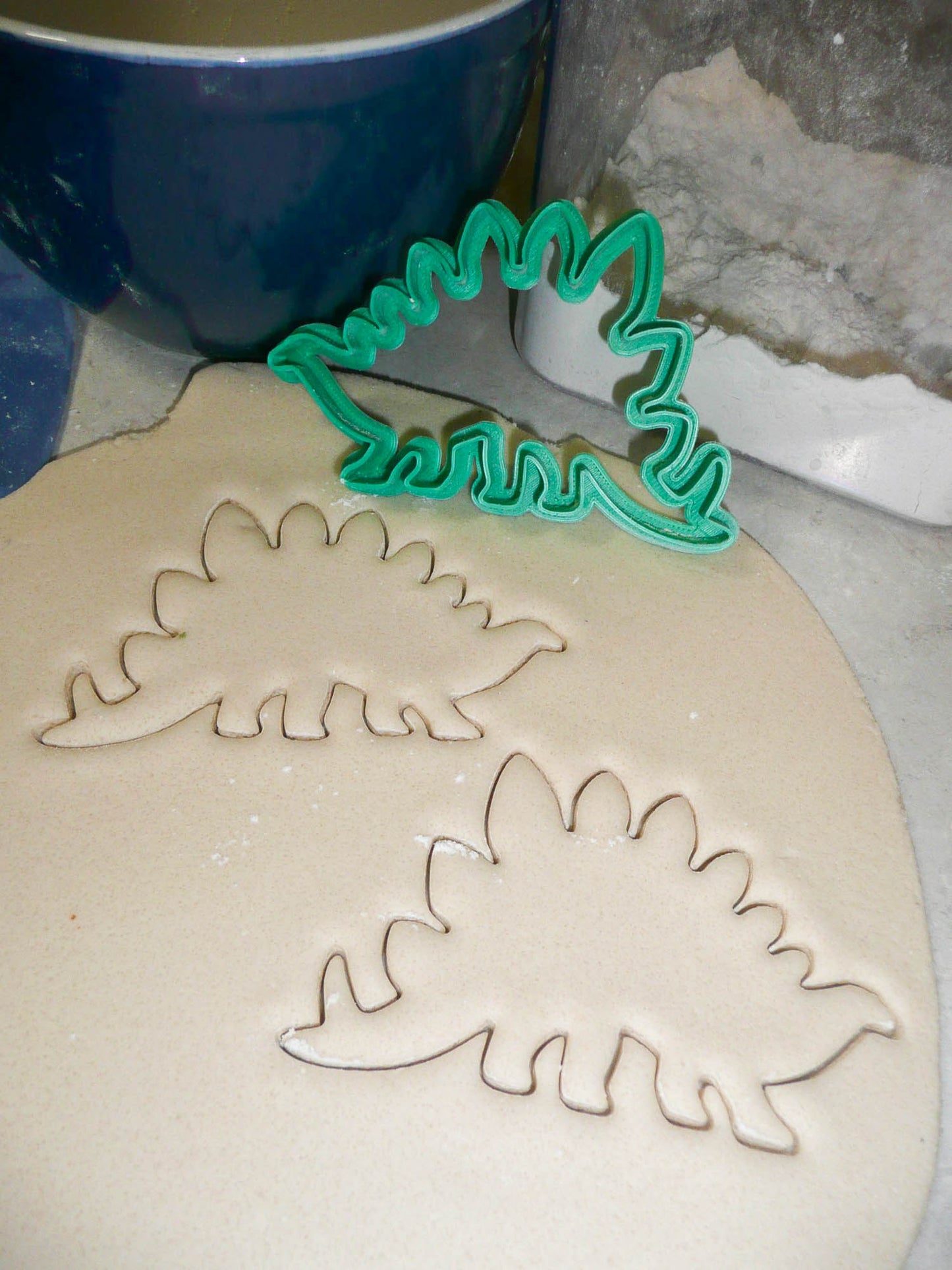 Stegosaurus Dinosaur Outline Spiked Dino Cookie Cutter Made In USA PR2131