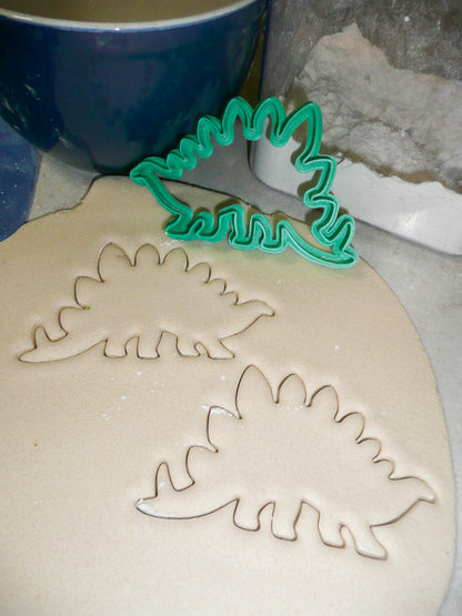 Stegosaurus Dinosaur Outline Spiked Dino Cookie Cutter Made In USA PR2131