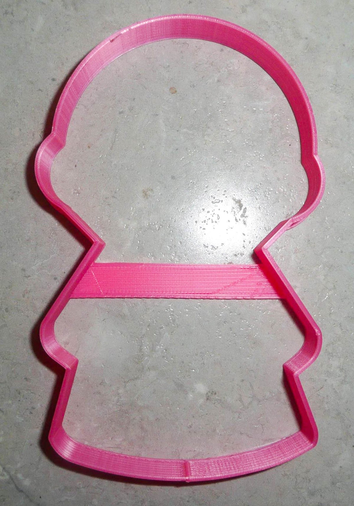 Girl Body Round Head Outline Vintage Kids Toy Cookie Cutter Made In USA PR3076
