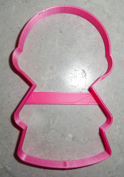 Girl Body Round Head Outline Vintage Kids Toy Cookie Cutter Made In USA PR3076