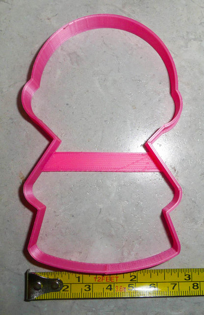 Girl Body Round Head Outline Vintage Kids Toy Cookie Cutter Made In USA PR3076
