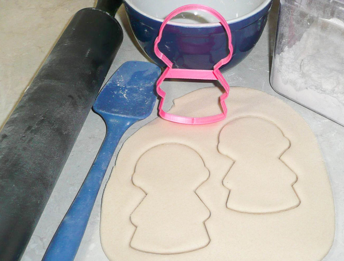 Girl Body Round Head Outline Vintage Kids Toy Cookie Cutter Made In USA PR3076