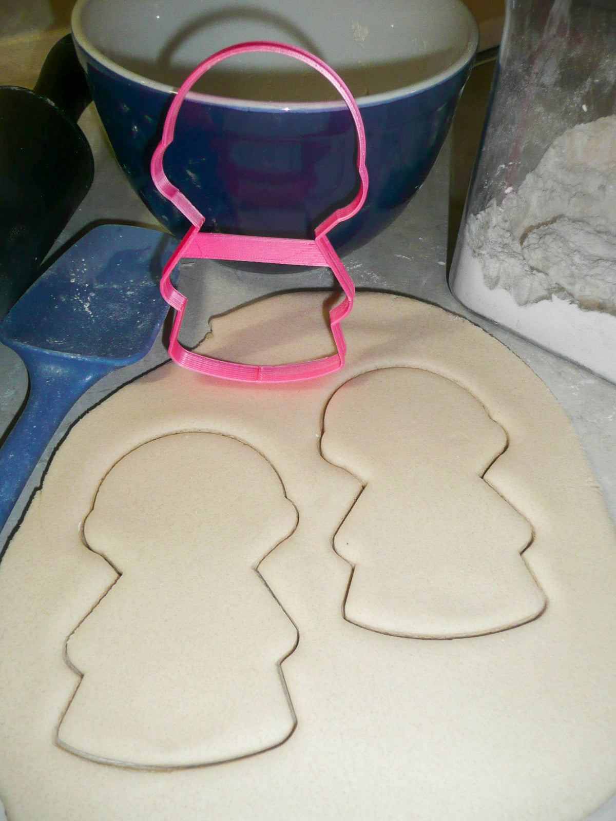 Girl Body Round Head Outline Vintage Kids Toy Cookie Cutter Made In USA PR3076