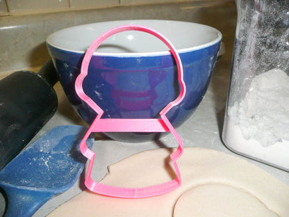 Girl Body Round Head Outline Vintage Kids Toy Cookie Cutter Made In USA PR3076