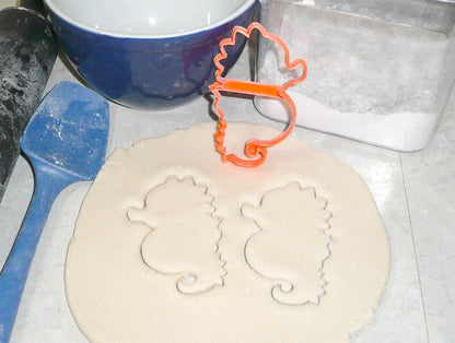 Seahorse Cartoon Style Small Marine Fish Cookie Cutter Made In USA PR3019