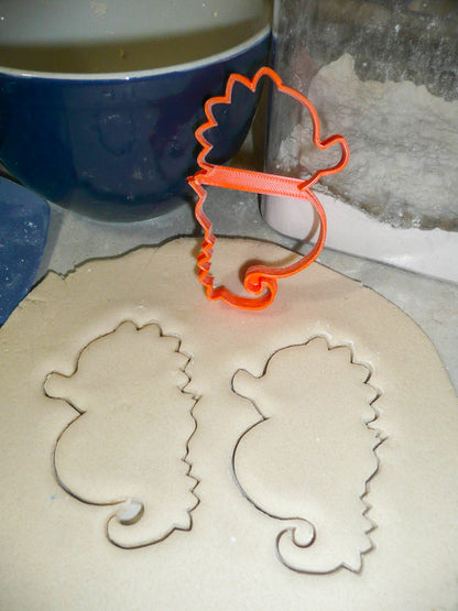 Seahorse Cartoon Style Small Marine Fish Cookie Cutter Made In USA PR3019