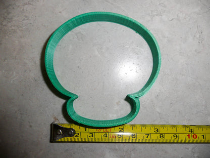 Alien Head Outline Little Green Men Cookie Cutter Made In USA PR2018
