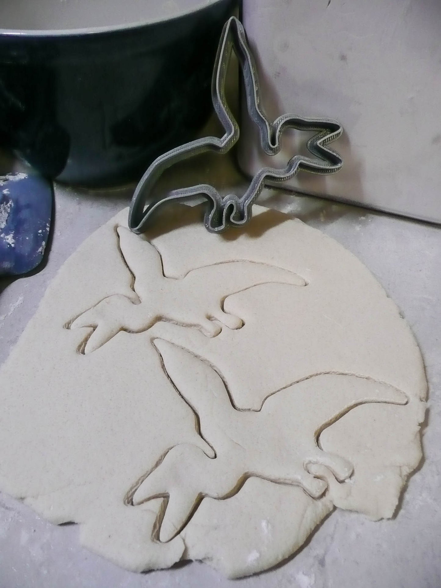 Pterodactyl Dinosaur Outline Flying Dino Cookie Cutter Made In USA PR2130