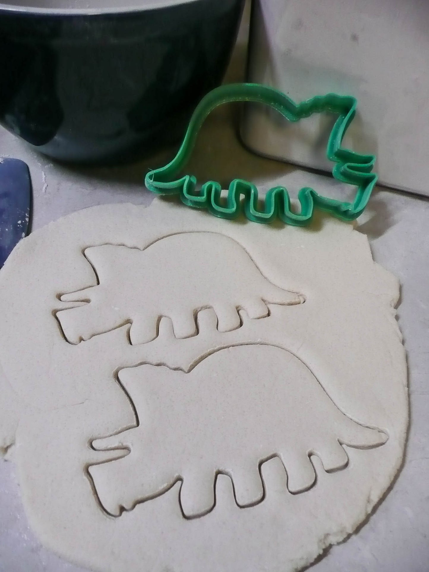 Styracosaurus Dinosaur Outline Spiked Dino Cookie Cutter Made In USA PR2132