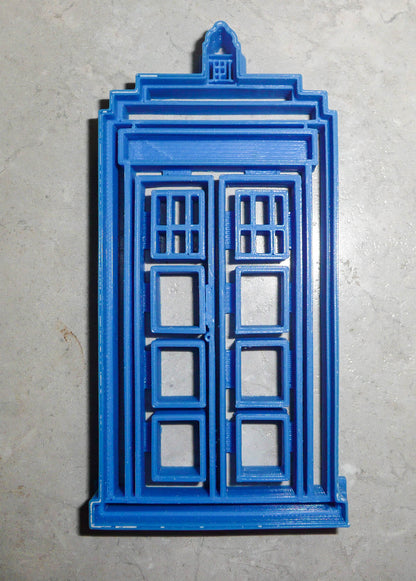 6x Tardis Dr Who Fondant Cutter Cupcake Topper 1.75 IN USA FD2278