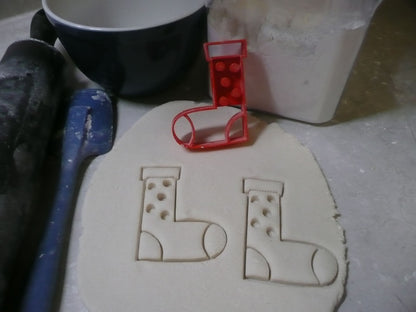 Christmas Sock Novelty Festive Stocking Cookie Cutter Made In USA PR2203