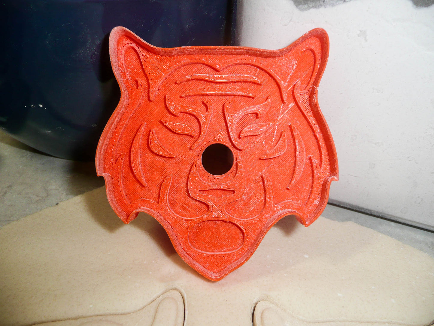 Tiger Face With Stripes Largest Feline Predator Cookie Cutter Made In USA PR2172