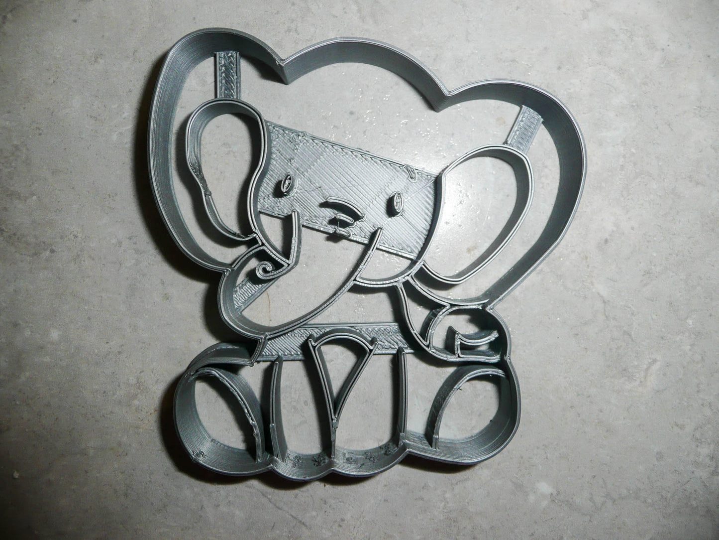 Baby Elephant Detailed Calf Zoo Animal Cookie Cutter Made In USA PR2558