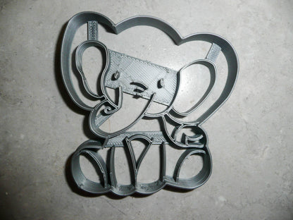 Baby Elephant Detailed Calf Zoo Animal Cookie Cutter Made In USA PR2558