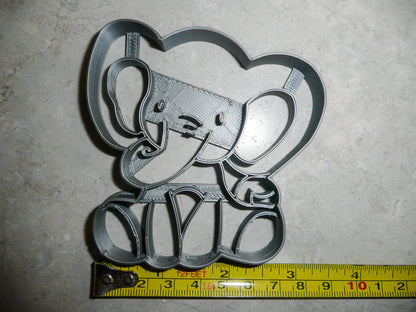 Baby Elephant Detailed Calf Zoo Animal Cookie Cutter Made In USA PR2558