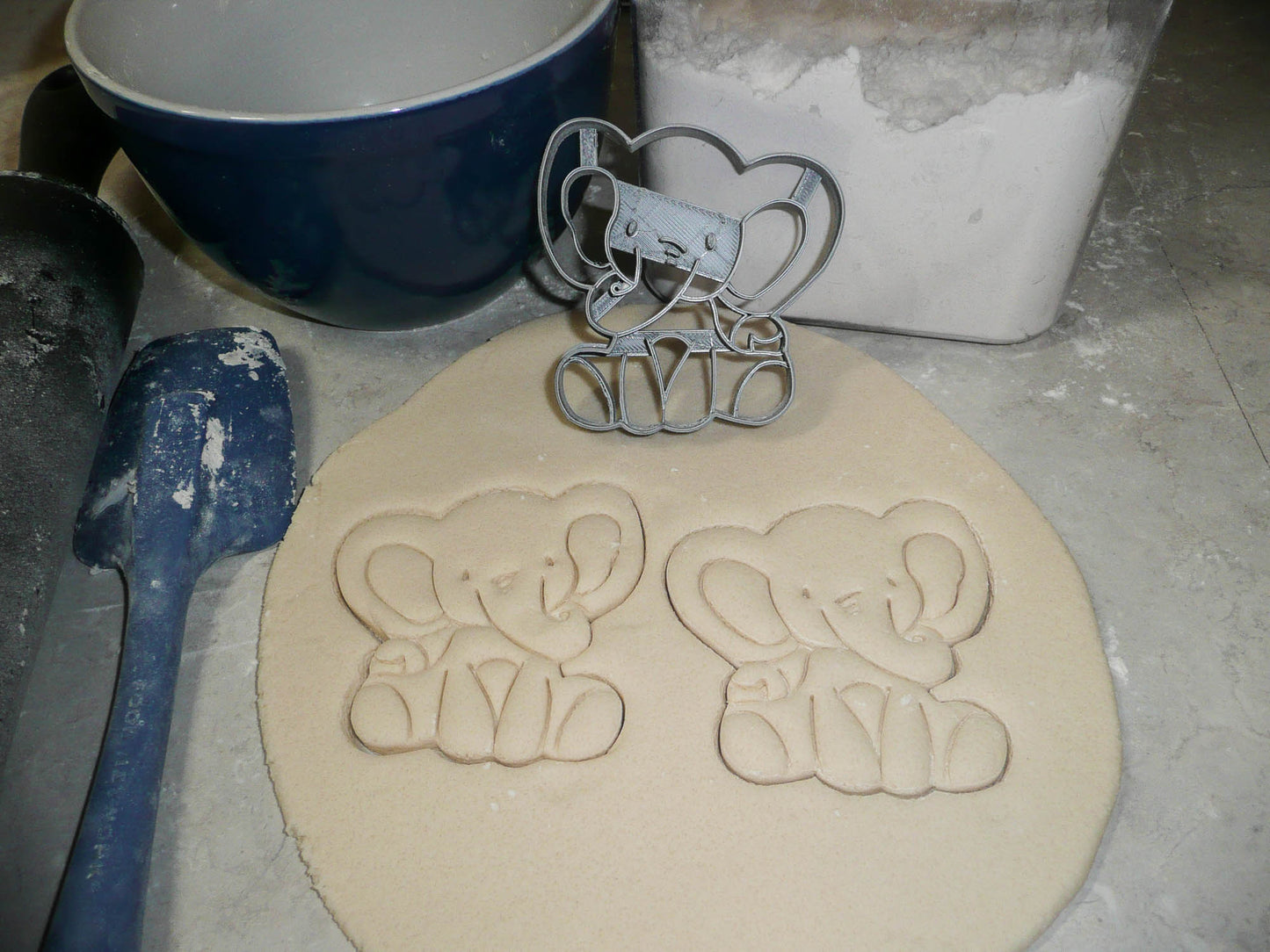 Baby Elephant Detailed Calf Zoo Animal Cookie Cutter Made In USA PR2558