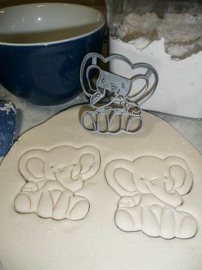 Baby Elephant Detailed Calf Zoo Animal Cookie Cutter Made In USA PR2558