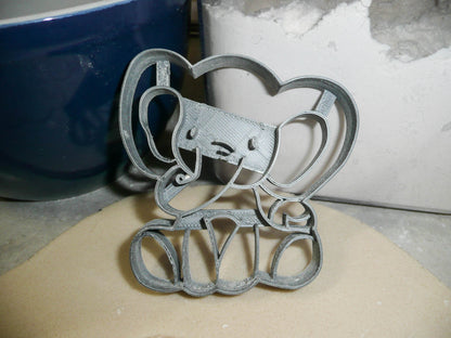 Baby Elephant Detailed Calf Zoo Animal Cookie Cutter Made In USA PR2558