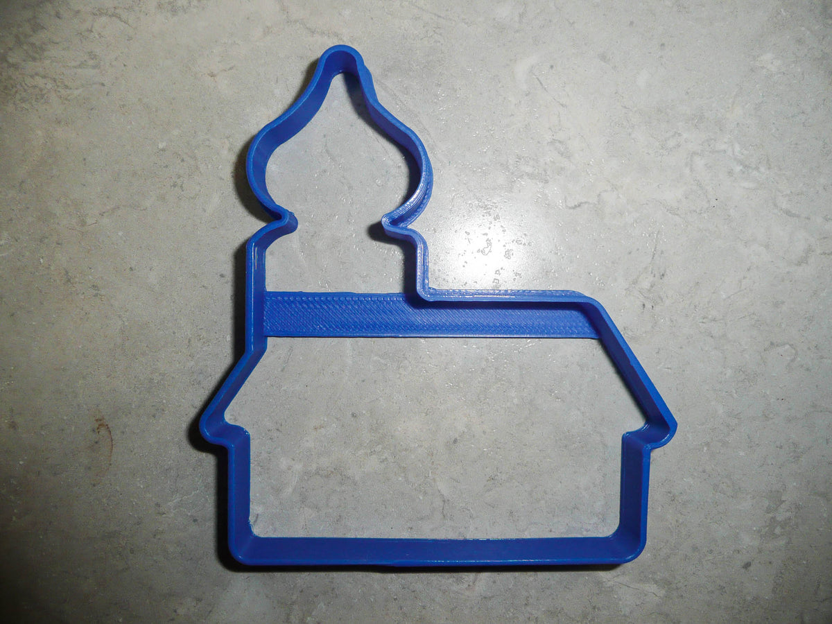 House Outline Onion Dome Steeple Roof 4 Inch Cookie Cutter Made In USA PR3081