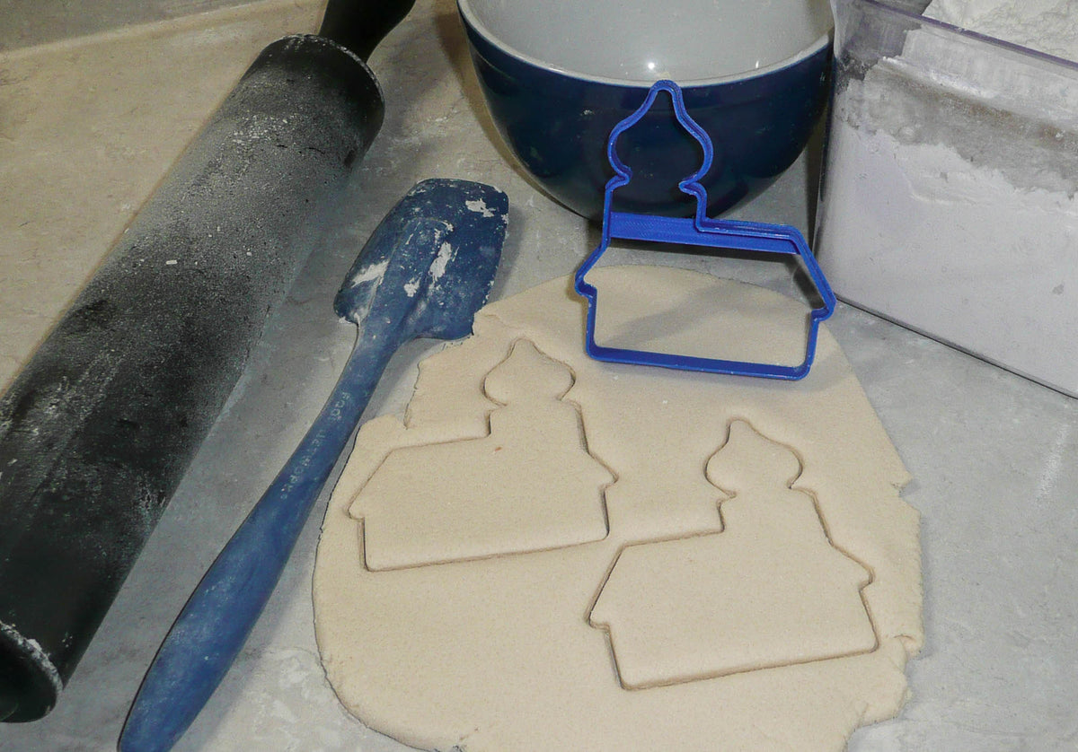 House Outline Onion Dome Steeple Roof 4 Inch Cookie Cutter Made In USA PR3081