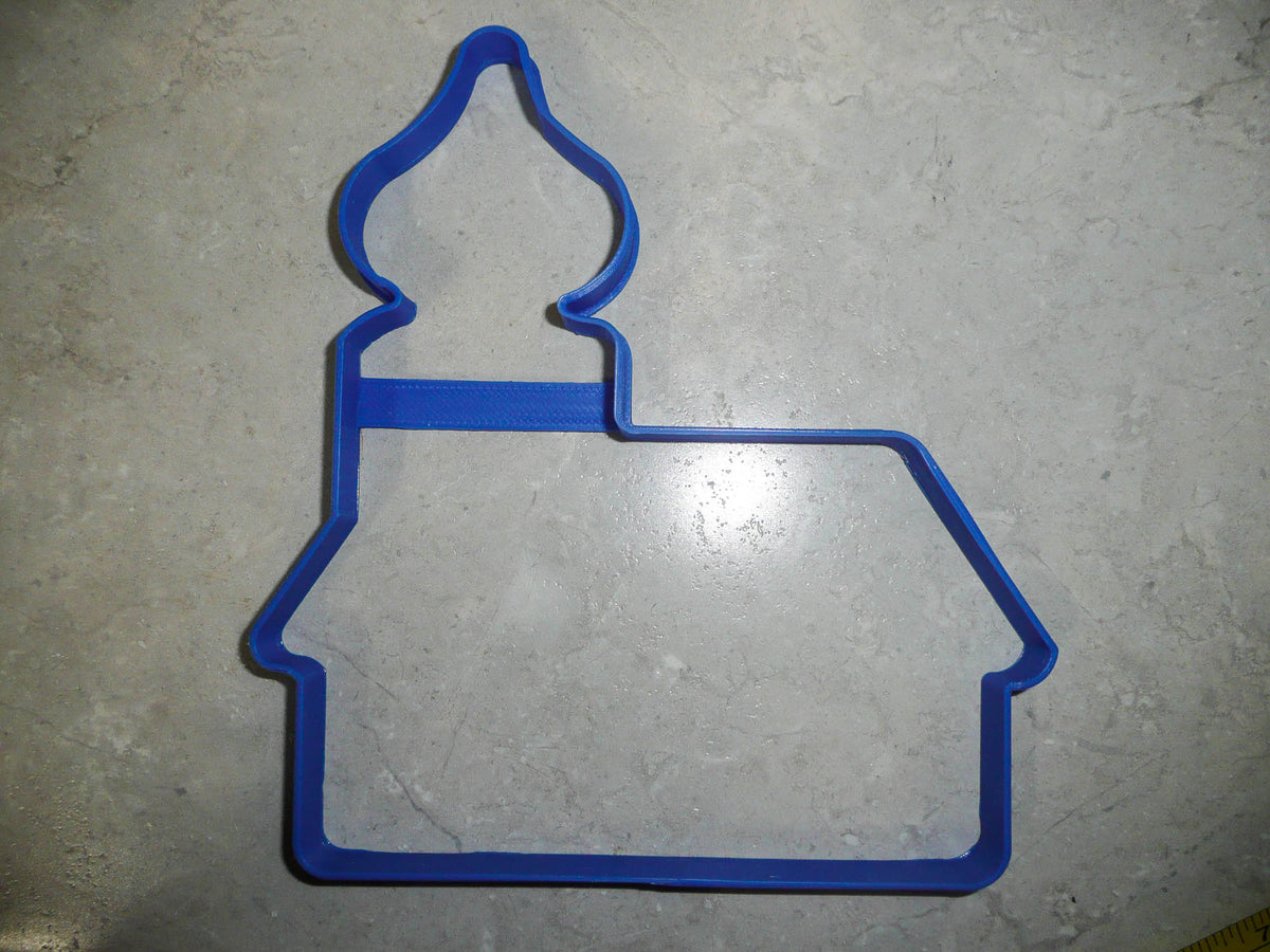 House Outline Onion Dome Steeple Roof 6 Inch Cookie Cutter Made In USA PR3082