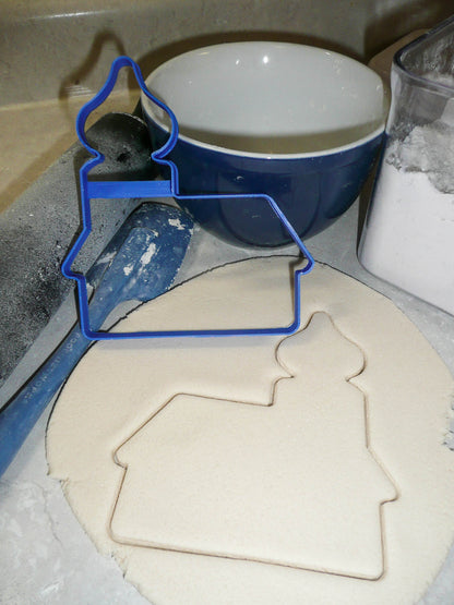House Outline Onion Dome Steeple Roof 6 Inch Cookie Cutter Made In USA PR3082