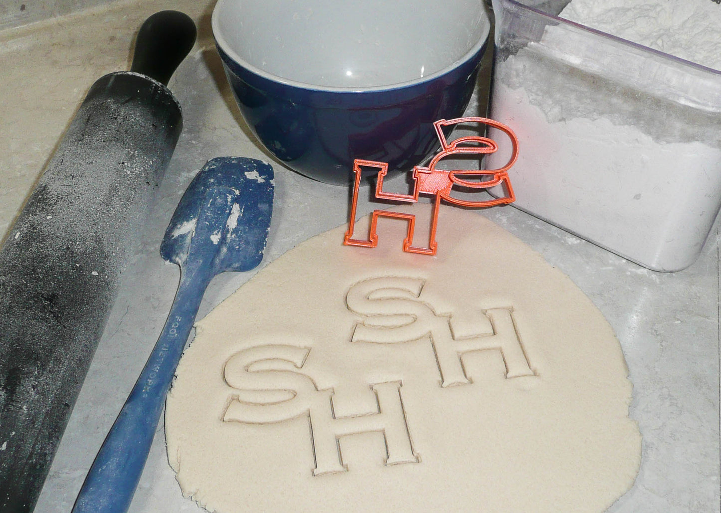 Sam Houston State Texas University SH Letters Cookie Cutter Made In USA PR2838