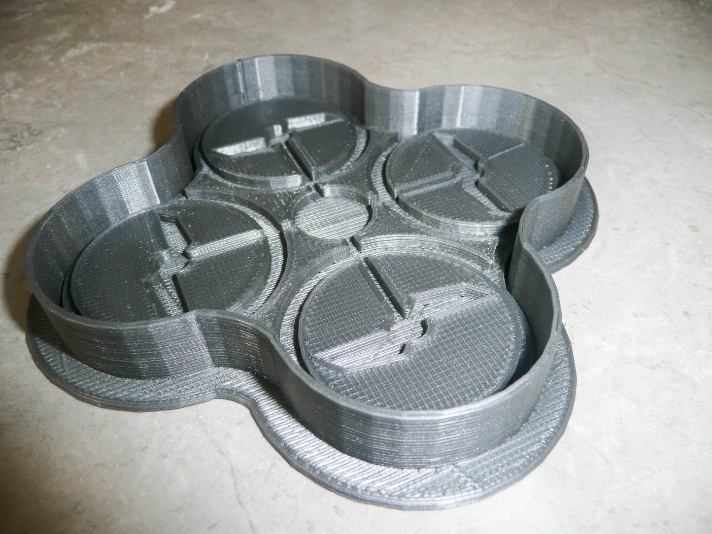 Drone Outline With Detail Stamp 2 Piece Cookie Cutter Made In USA PR2039