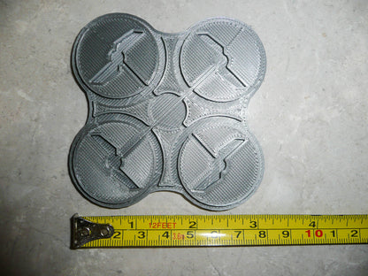 Drone Outline With Detail Stamp 2 Piece Cookie Cutter Made In USA PR2039