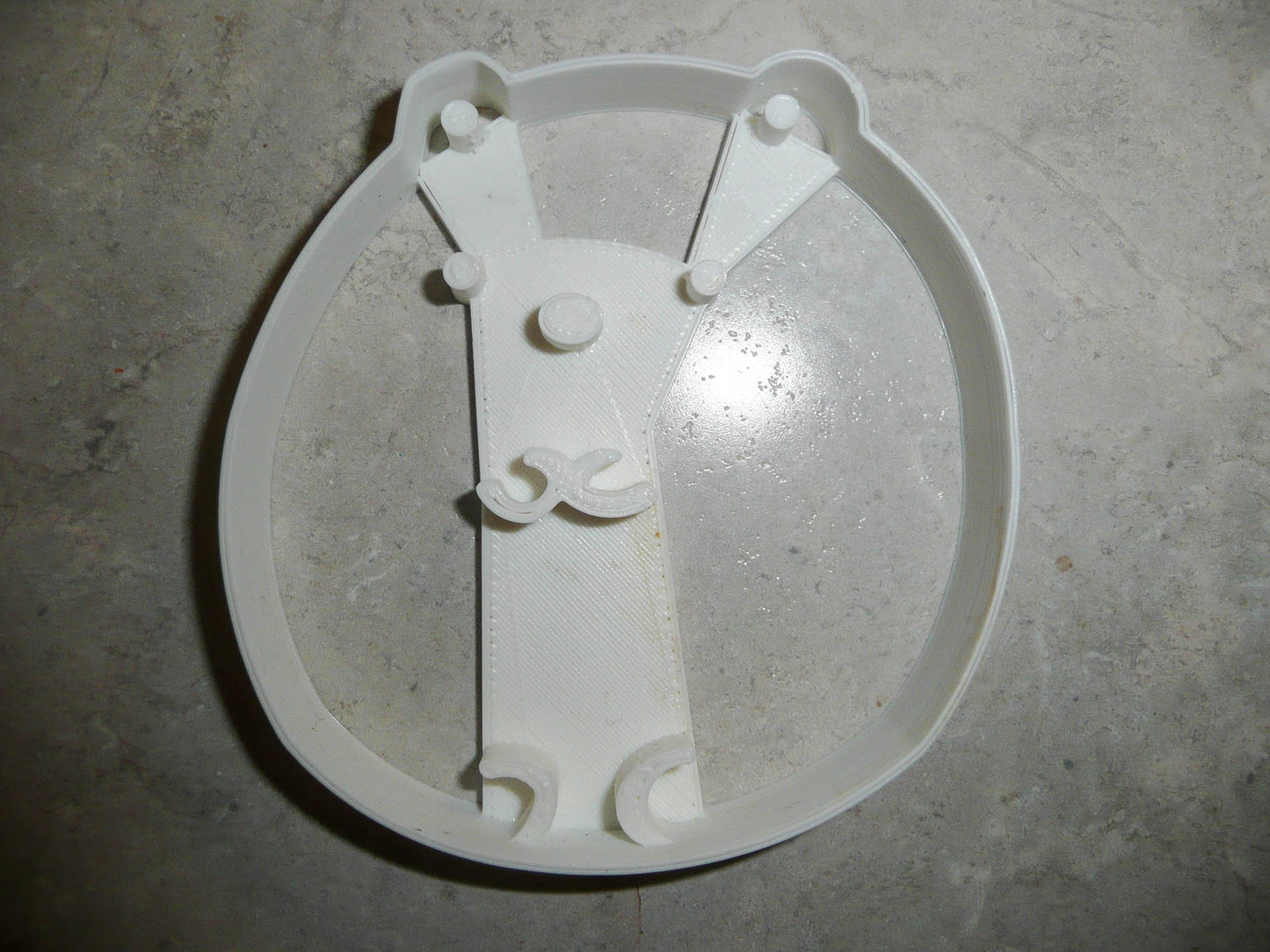 Polar Bear Round Ball Puffy Cute Animal Cookie Cutter Made In USA PR2469