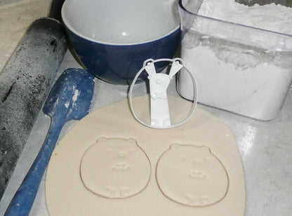 Polar Bear Round Ball Puffy Cute Animal Cookie Cutter Made In USA PR2469
