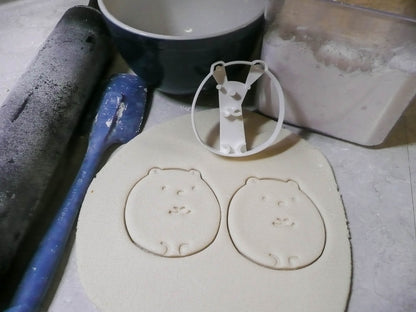 Polar Bear Round Ball Puffy Cute Animal Cookie Cutter Made In USA PR2469