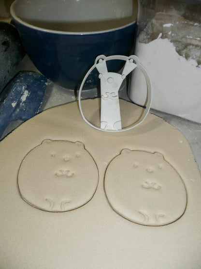 Polar Bear Round Ball Puffy Cute Animal Cookie Cutter Made In USA PR2469
