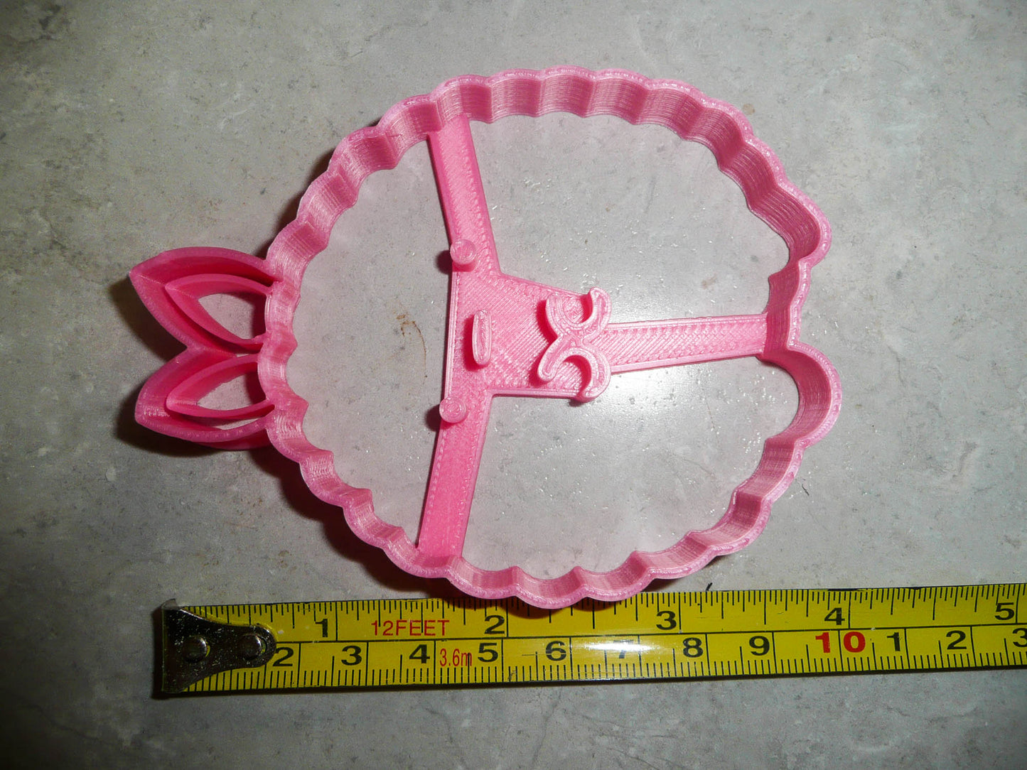 Bunny Rabbit Round Ball Puffy Animal Cookie Cutter Made In USA PR2474