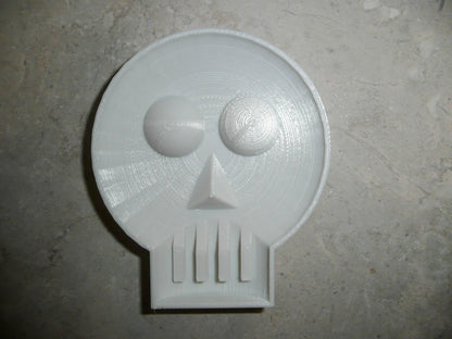 Skull With Round Eyes Halloween Day Of The Dead Cookie Cutter Made In USA PR2141