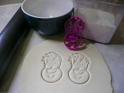 Ursula Face Sea Witch Little Mermaid Movie Cookie Cutter Made In USA PR2924