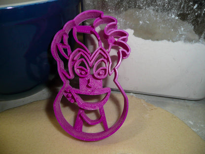 Ursula Face Sea Witch Little Mermaid Movie Cookie Cutter Made In USA PR2924