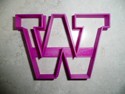 University of Washington Huskies W Letter Cookie Cutter Made In USA PR3015