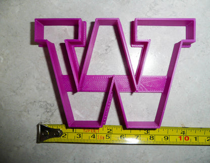 University of Washington Huskies W Letter Cookie Cutter Made In USA PR3015